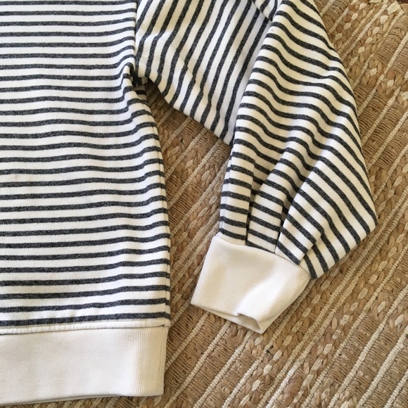 Lou & Grey Striped Blouson Sleeve Hoodie - Picture 3 of 7